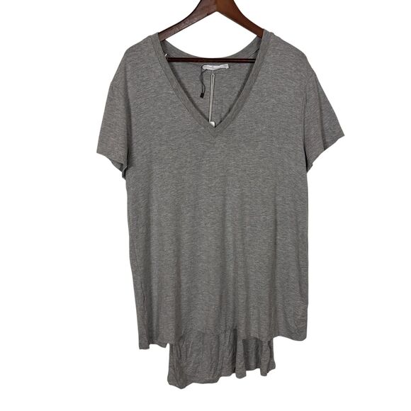 NWT Six Fifty Brooke Gray Short Sleeve Layered Knit Mini Dress Women’s Medium - Picture 3 of 7